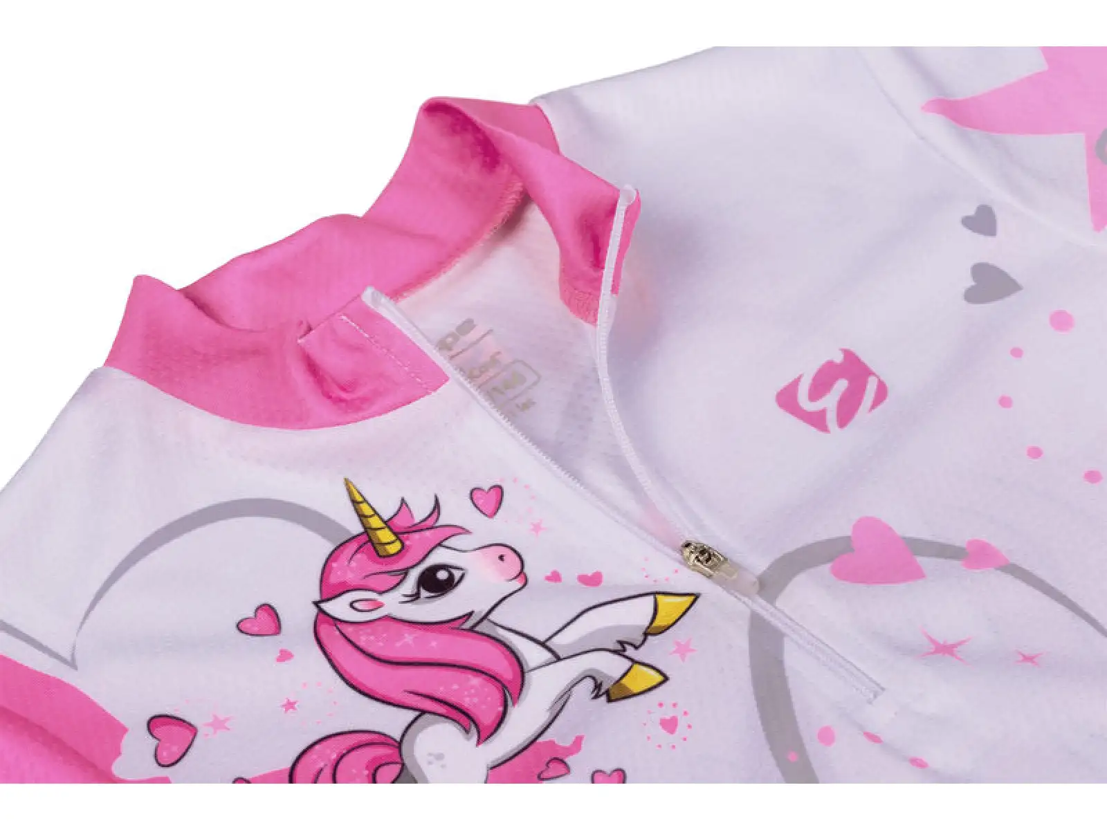 Etape Rio short sleeve kids jersey white/pink
