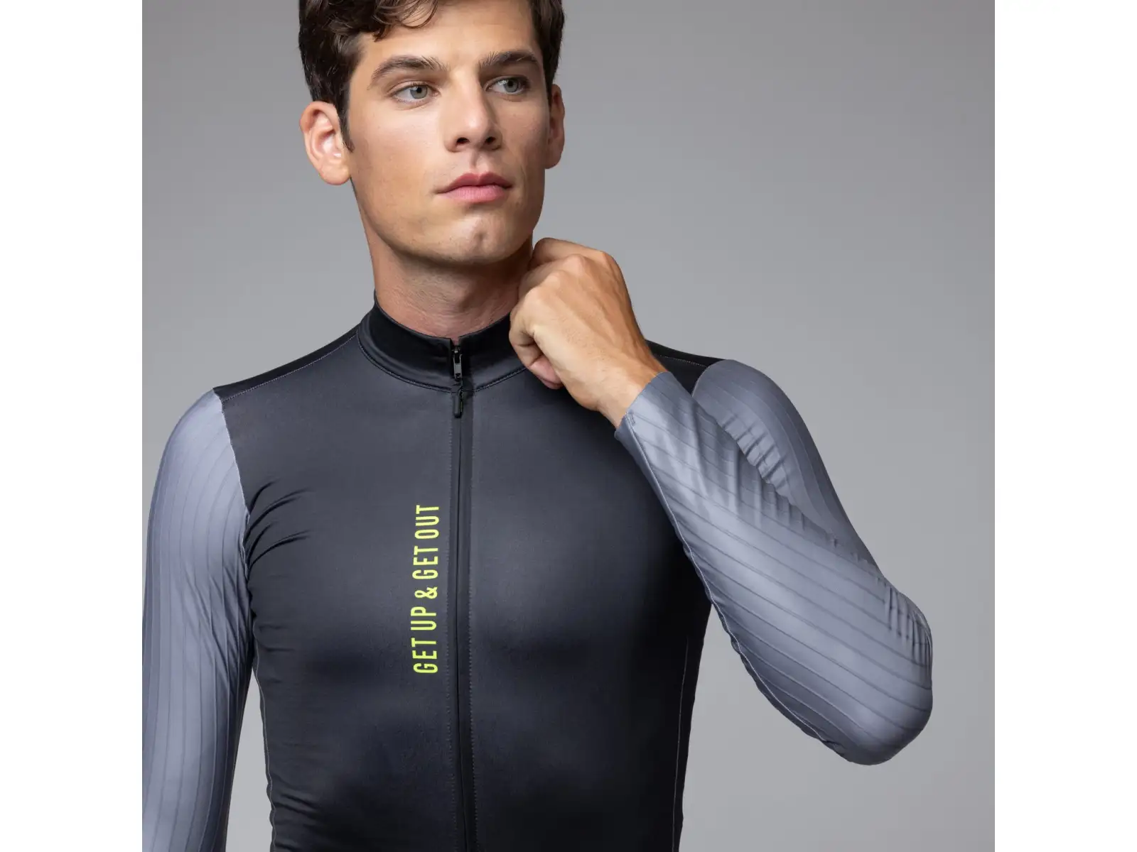 Alé PR-E Follow Me men's insulated long sleeve jersey Black
