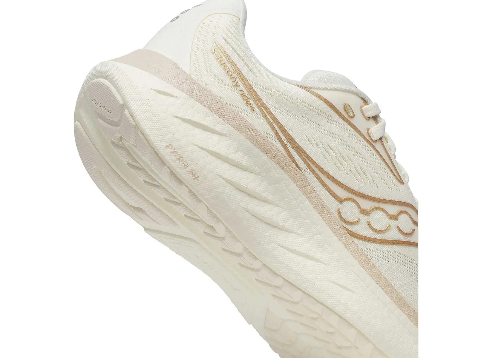 Saucony Ride 18 women's running shoes Vanilla