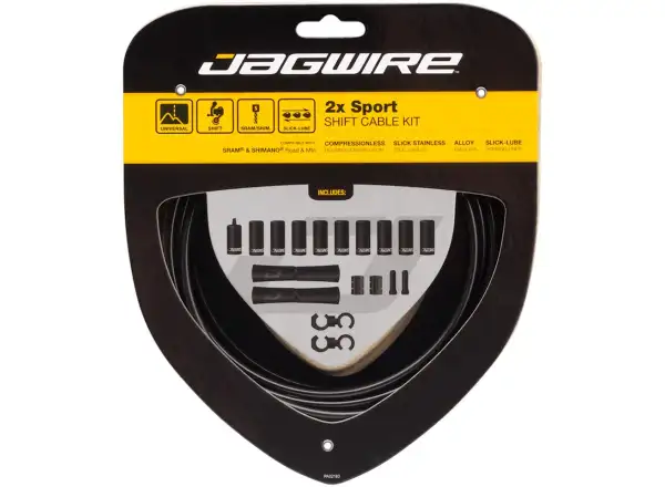 Jagwire UCK302 2x Sport Shift Kit, black