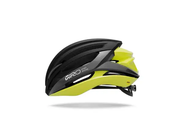 Giro Syntax MIPS road helmet Mat Black/Gloss Hi Viz Yellow