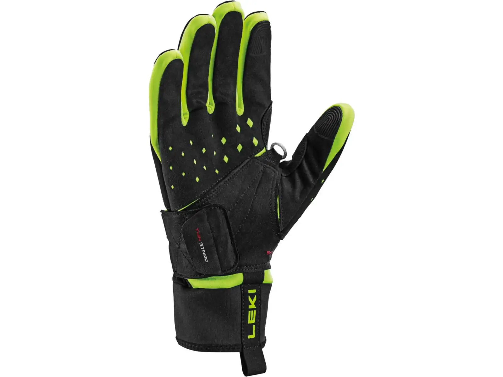 Leki HRC Race Shark cross-country gloves Black/Neon yellow