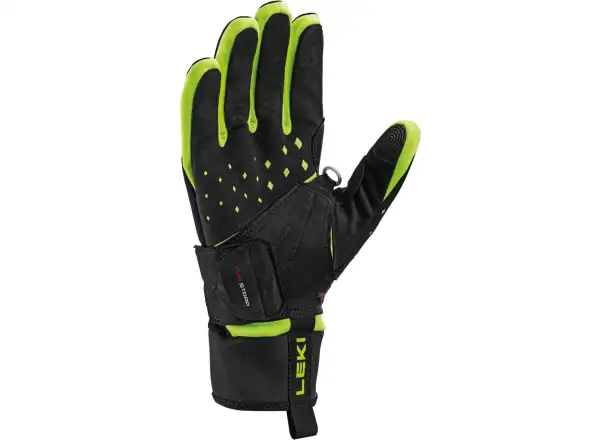 Leki HRC Race Shark cross-country gloves Black/Neon yellow