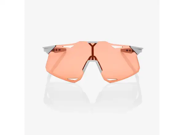 100% Hypercraft glasses Matte Stone Grey/HiPER Coral