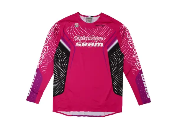Troy Lee Designs x SRAM Sprint Ultra men's jersey long sleeve Radioscape Fuchsia