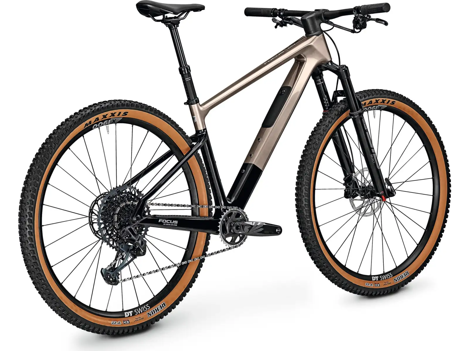 Focus Raven 8.9 DI 29" mountain bike Silver Glossy / Carbon Raw Glossy