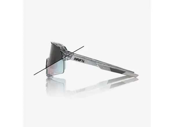 100% S3 sunglasses Polished Translucent Grey/Rose Gold Mirror Photochromic