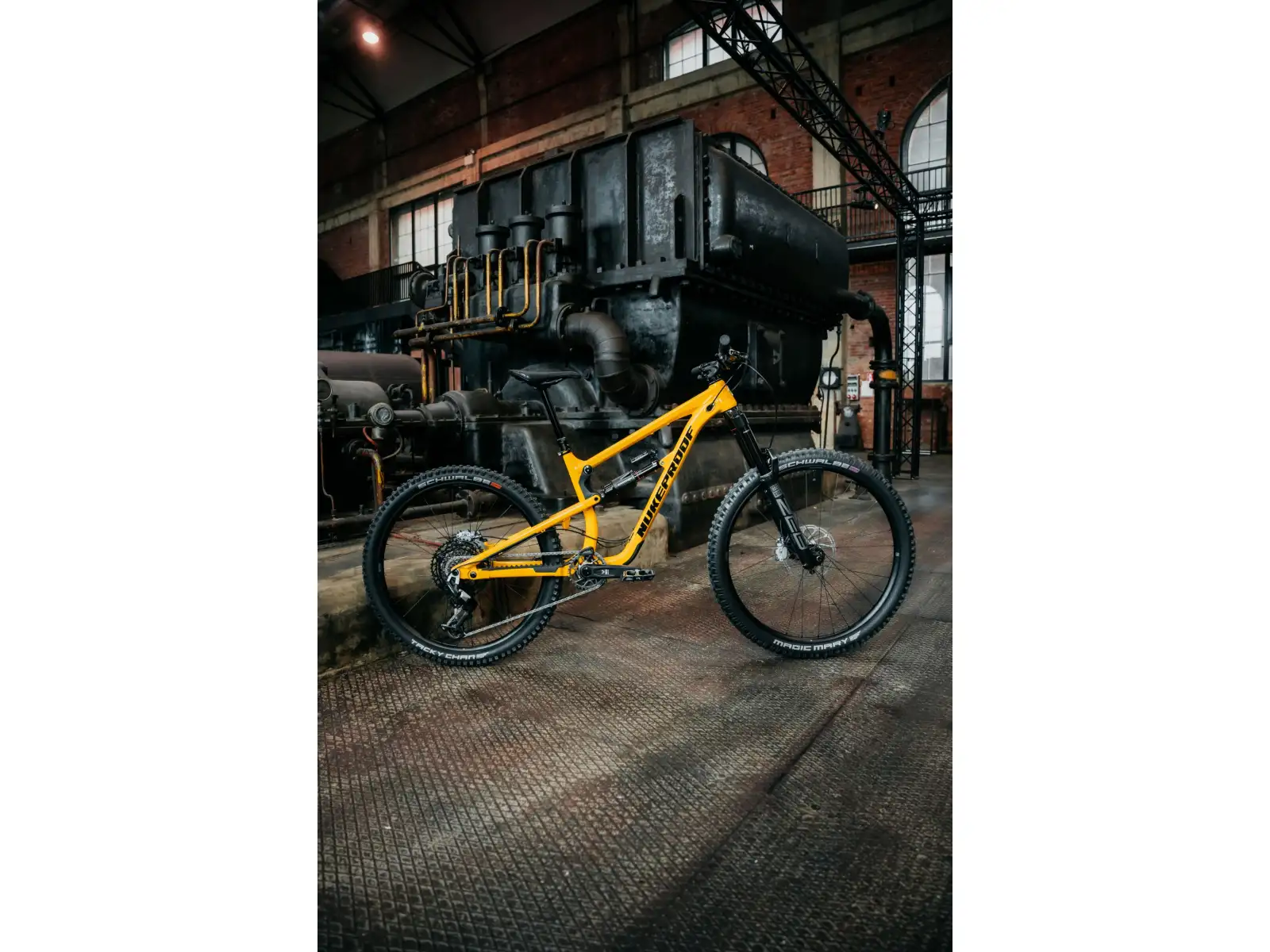 Nukeproof Mega 297 Pro Alloy Eagle 90 full-suspension bike Yellow
