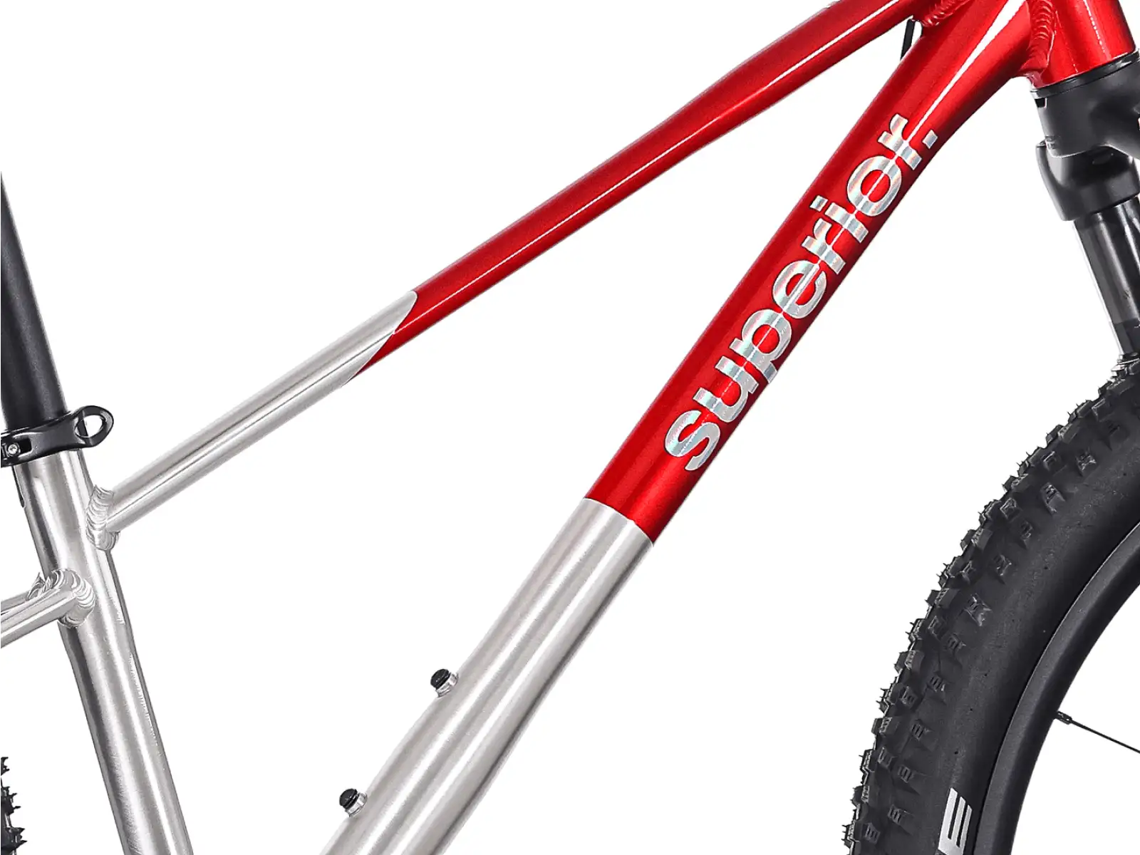 Superior TEAM 24 kids bike Gloss Brushed Alu / Red