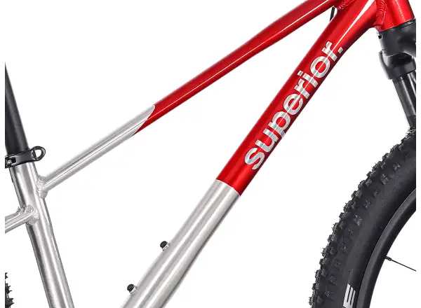Superior TEAM 24 kids bike Gloss Brushed Alu / Red