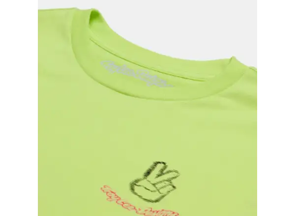Troy Lee Designs Peace Out men's long sleeve shirt Glo Yellow