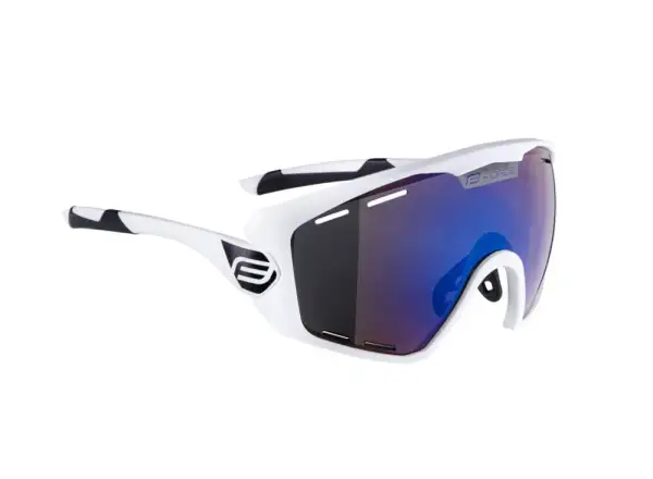 Force Ombro Plus cycling glasses white/blue lenses
