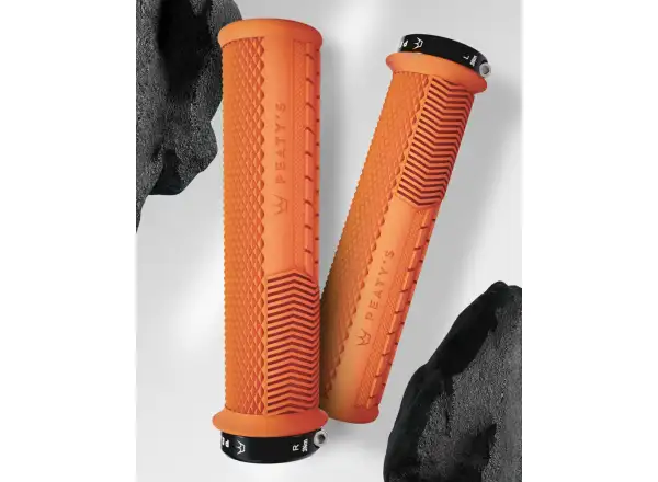 Peaty's Monarch Knurl Thick grips Mango