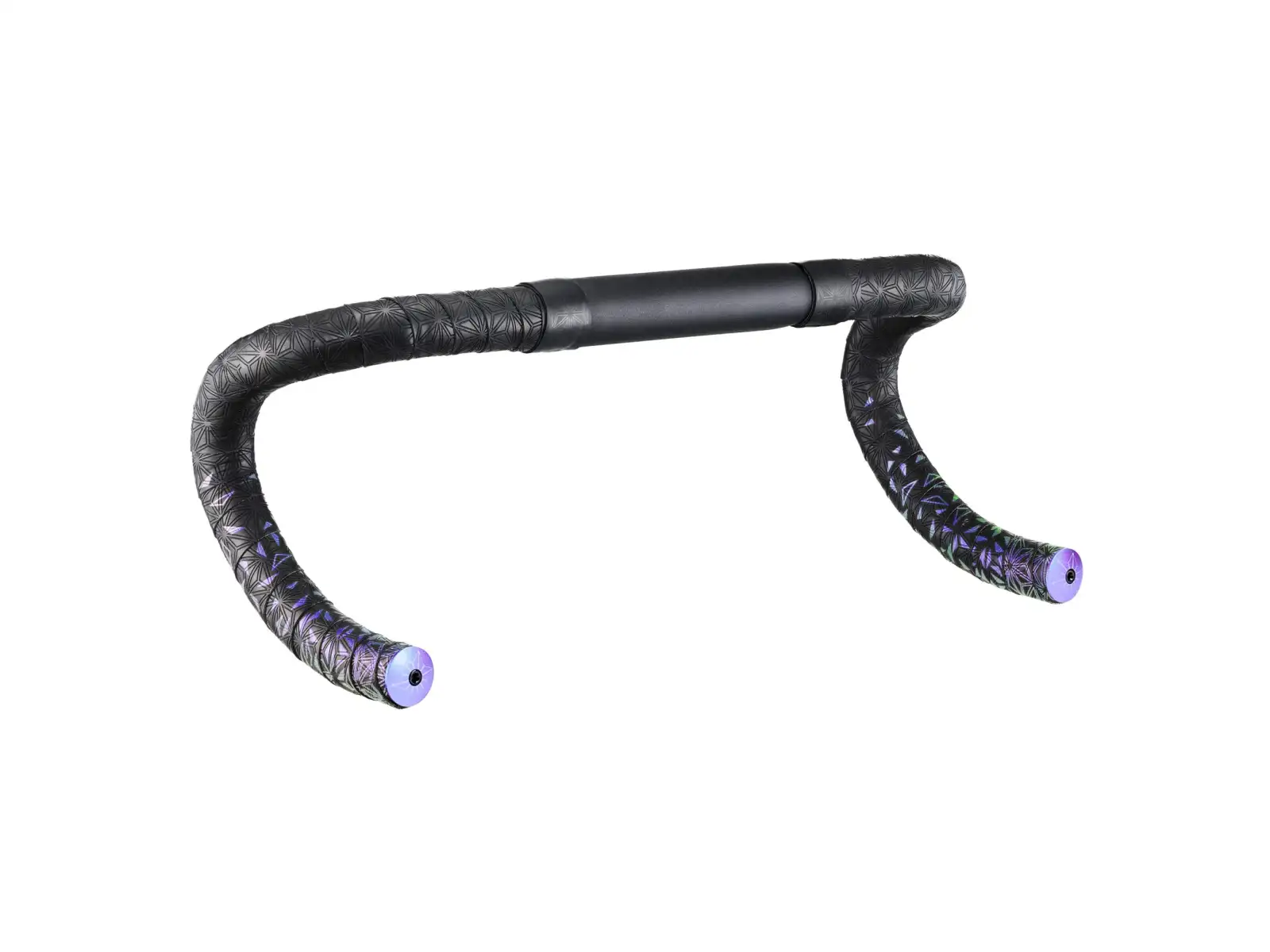 Supacaz Super Sticky Kush Star Fade bar tape Purple Refractor/Purple Star Plugz
