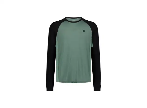 Mons Royale Tarn Merino men's long sleeve T-shirt Cypress / Black / Thyme