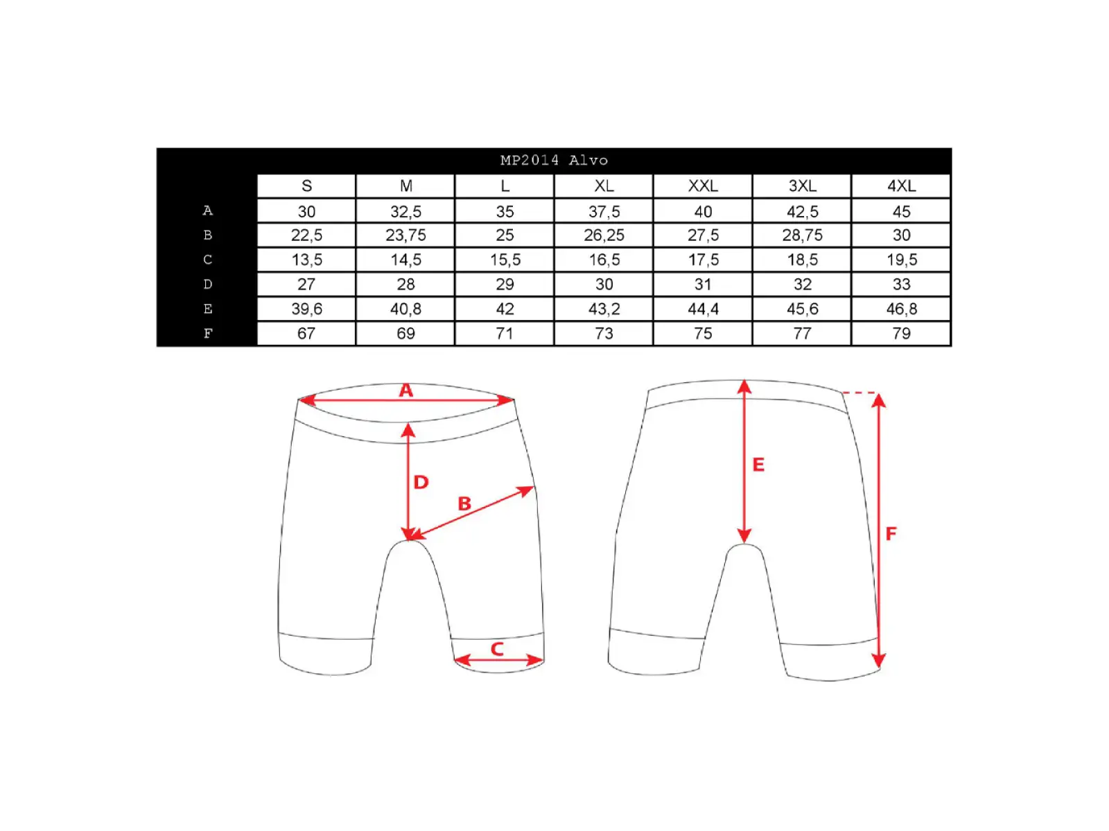 Silvini Alvo men's 3/4 pants with pad black