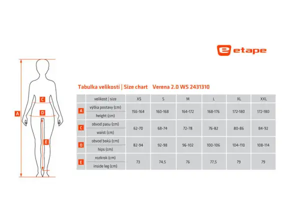 Etape Verena 2.0 WS women's pants černá