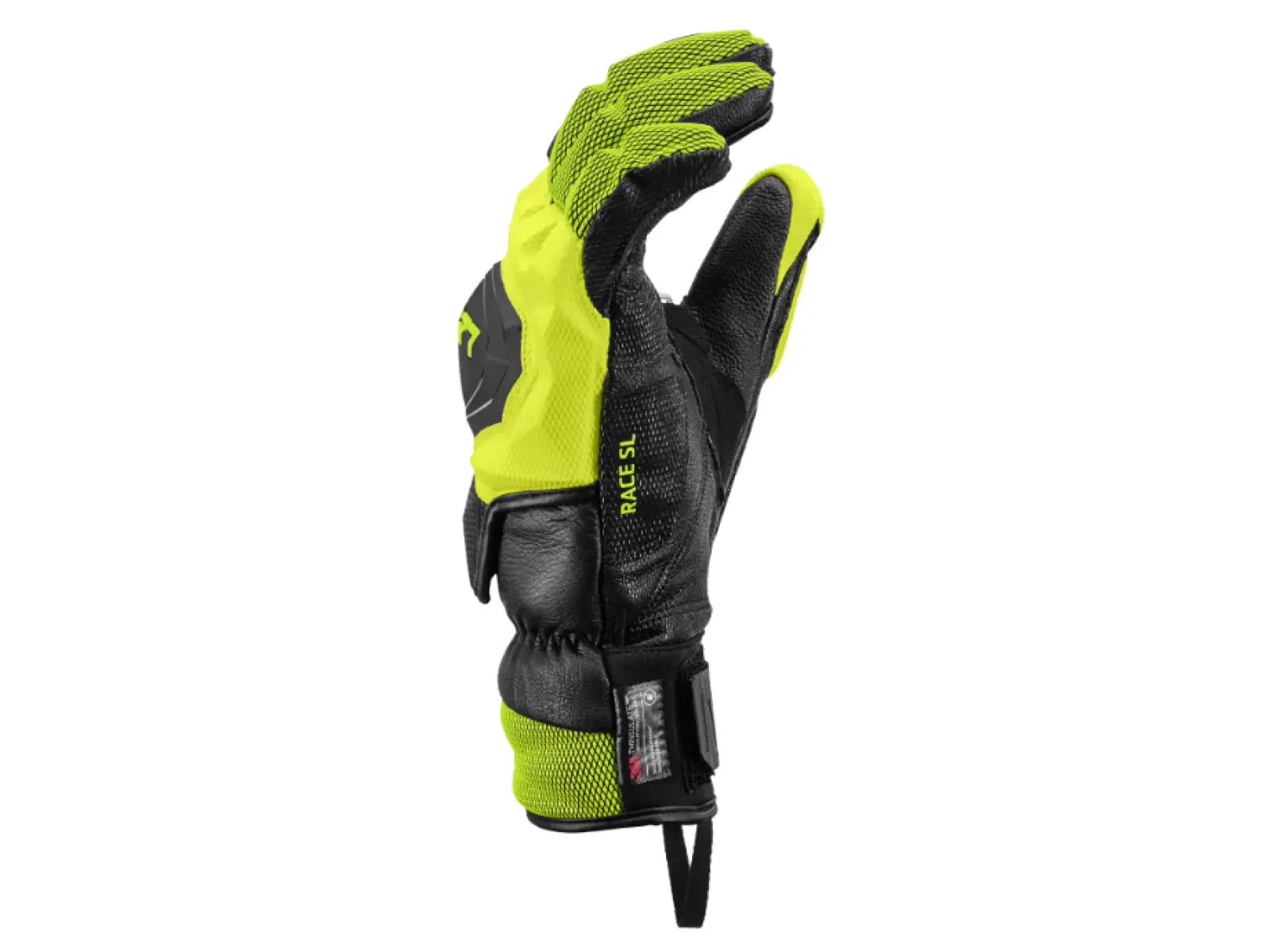 Leki WCR Venom SL 3D racing gloves Black-Ice Lemon