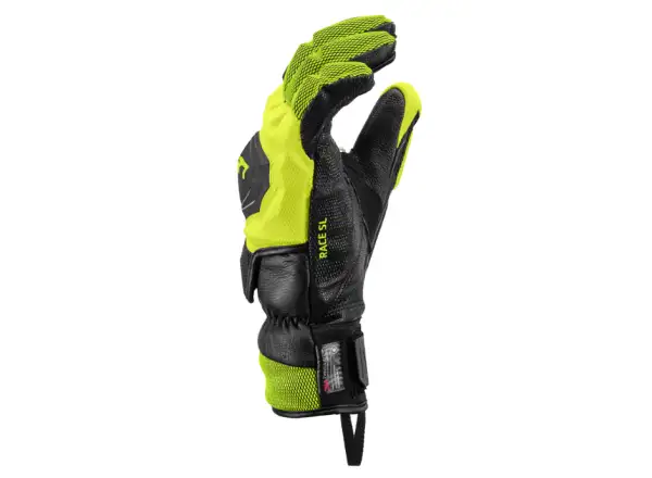 Leki WCR Venom SL 3D racing gloves Black-Ice Lemon