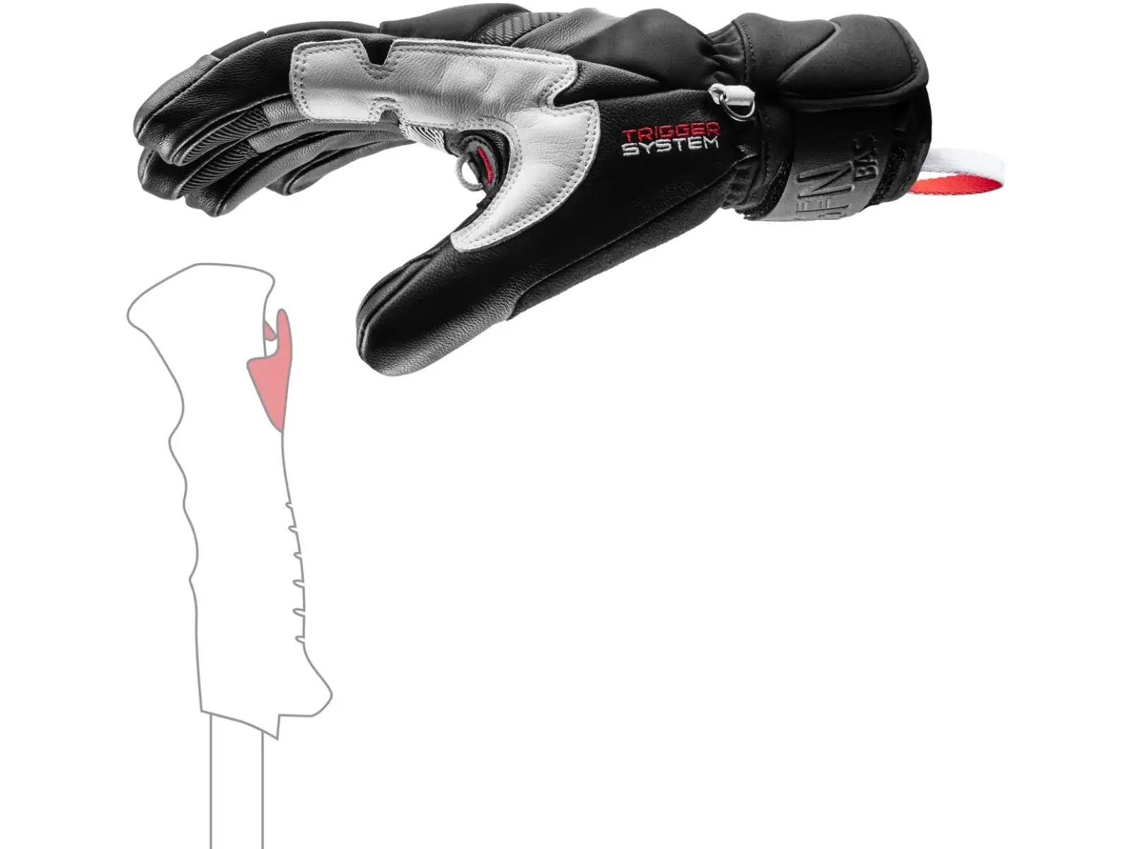 Leki Griffin Base 3D ski gloves black