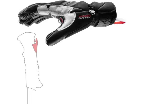 Leki Griffin Base 3D ski gloves black