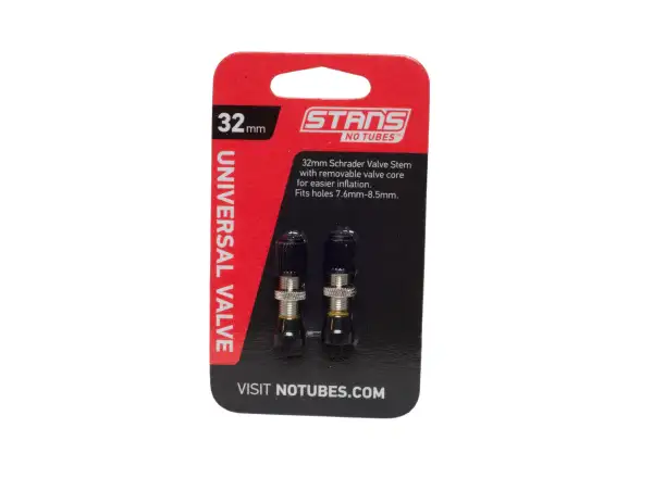 No Tubes Tubeless Schrader Valve 32 mm – pair