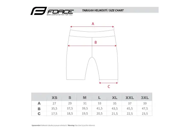 Force Shine men's shorts with padding black