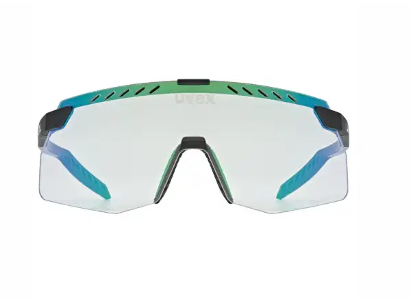 Uvex Pace Stage Variomatic Small glasses Black Matt/Mirror Green