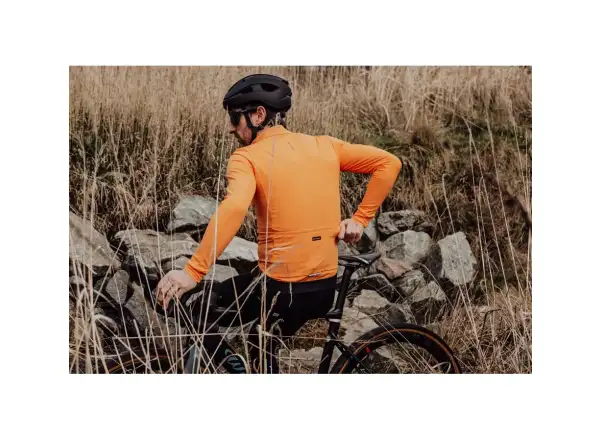 Force Endless cycling jersey long sleeve orange