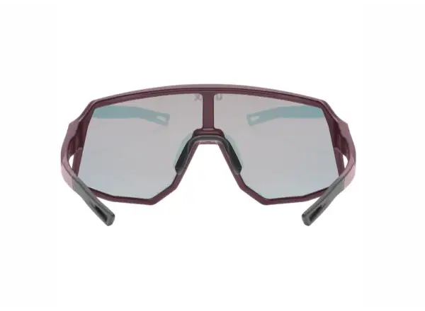 Uvex Sequenze CV cycling glasses Burgundy matt/Mirror Red