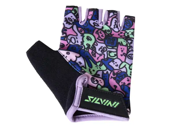 Silvini Locri children's gloves Blush/Green