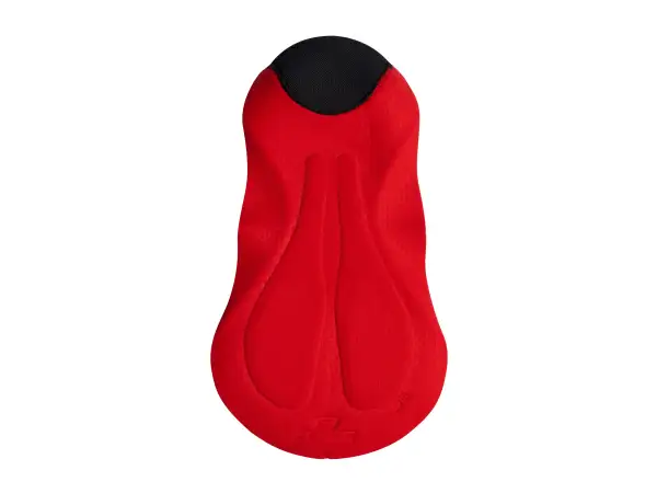 Force Stripe men's bib shorts with pad black/red
