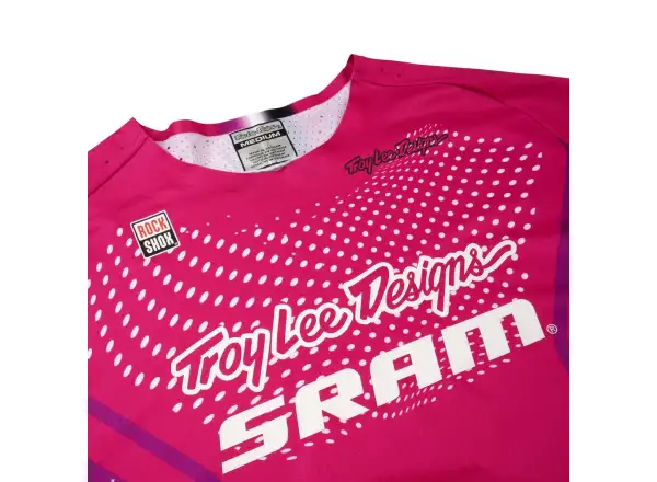 Troy Lee Designs x SRAM Sprint Ultra men's jersey long sleeve Radioscape Fuchsia