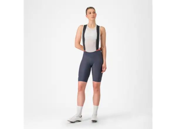 Castelli Prima 2 DT women's bib shorts Twilight Blue/Hibiscus