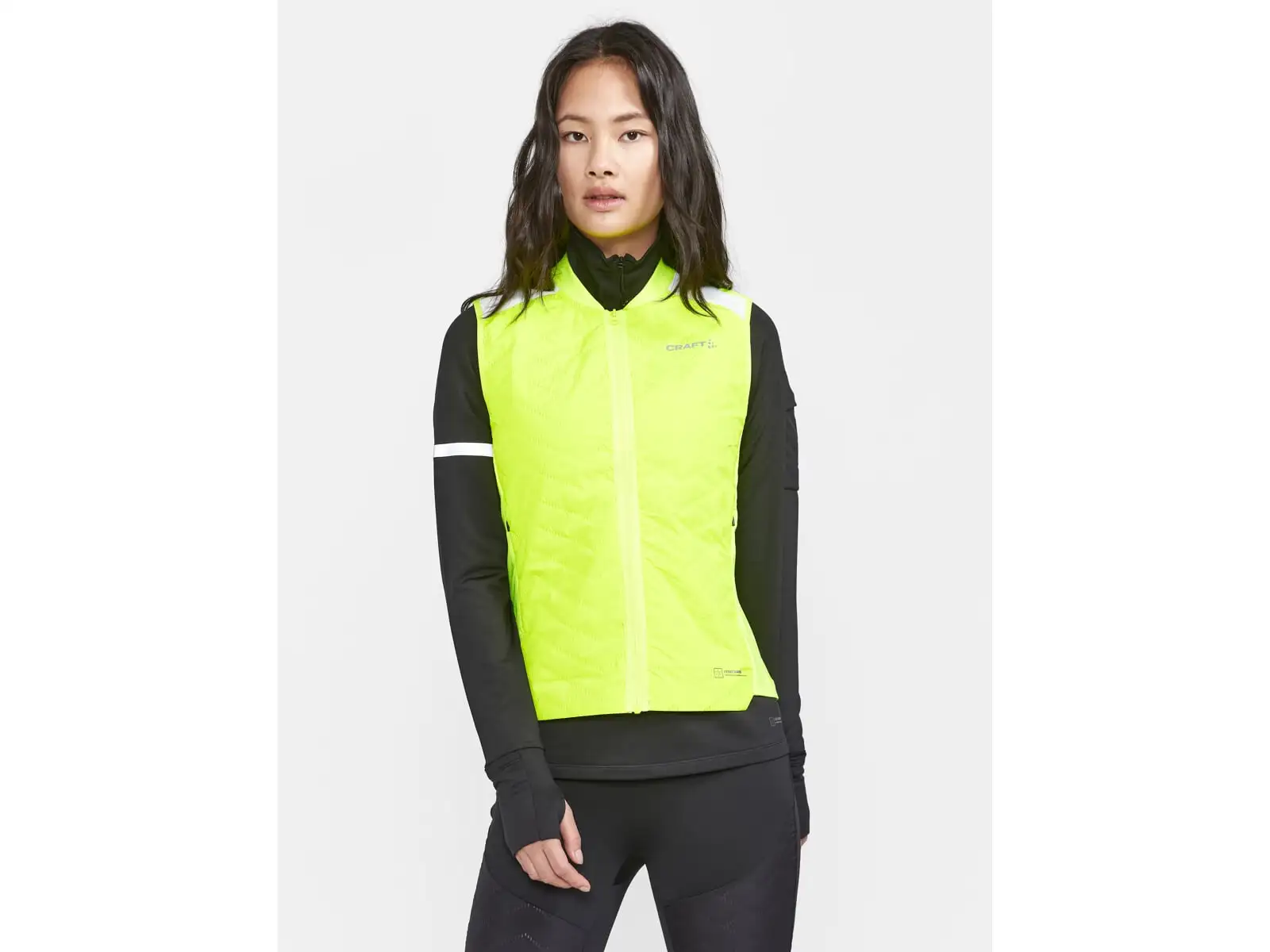 Craft ADV SubZ Lumen women's running vest yellow