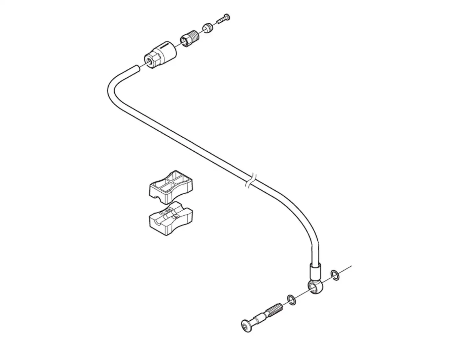 Shimano SM-BH90-SBM Brake Hose 1700 mm Rear