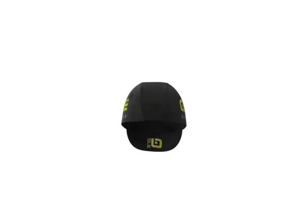Alé summer cycling cap black/fluorescent yellow