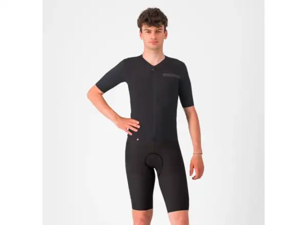 Castelli Premio Evo men's shorts with pad and bib Black