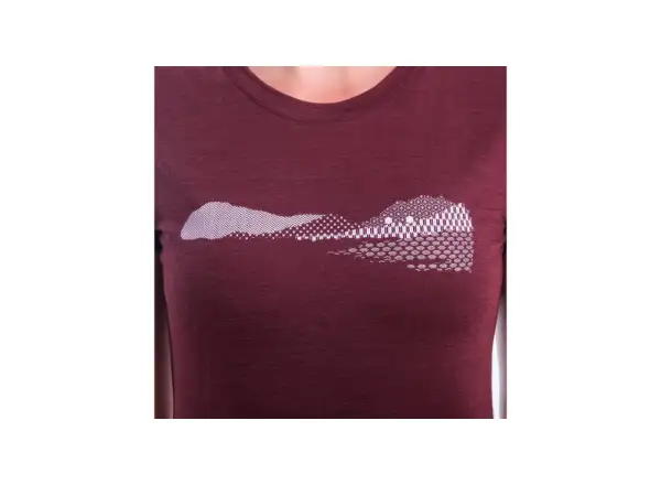 Sensor Merino Air PT Hills women's shirt short sleeve Port Red