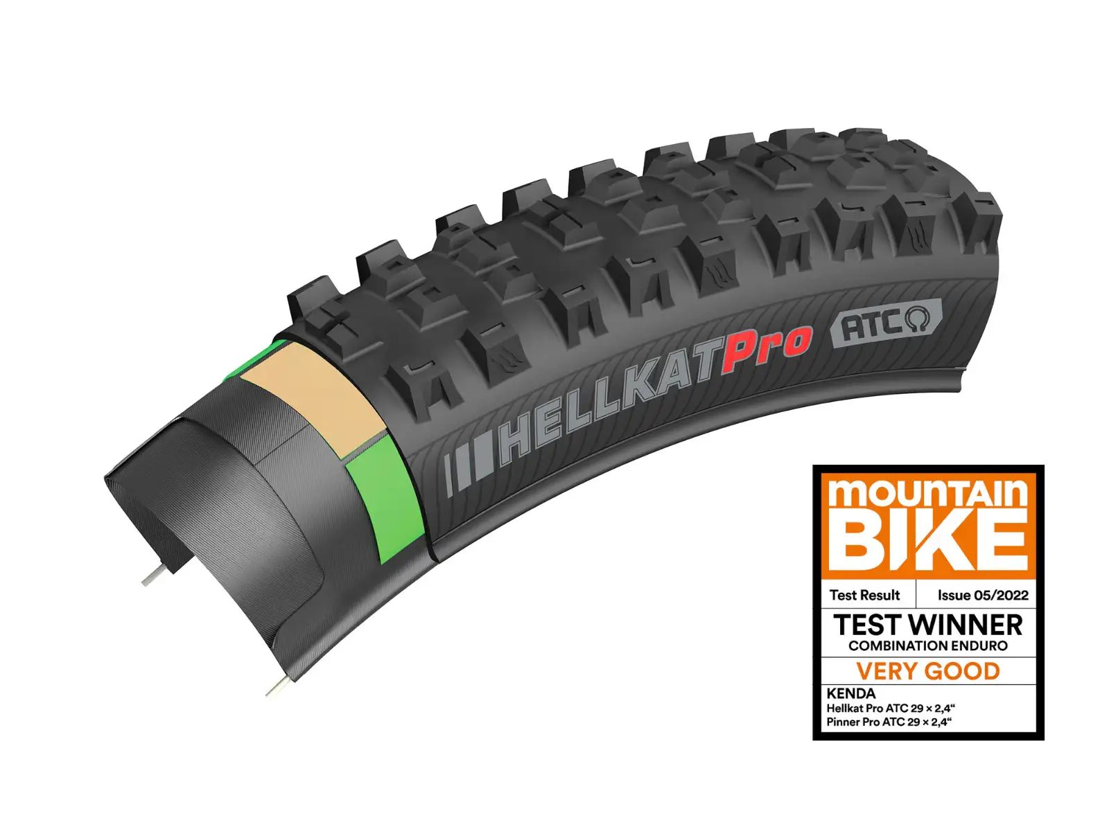 Kenda K-Series Hellkat AllMountain 120TPI K-1201 TR 27,5x2,40" MTB tire kevlar
