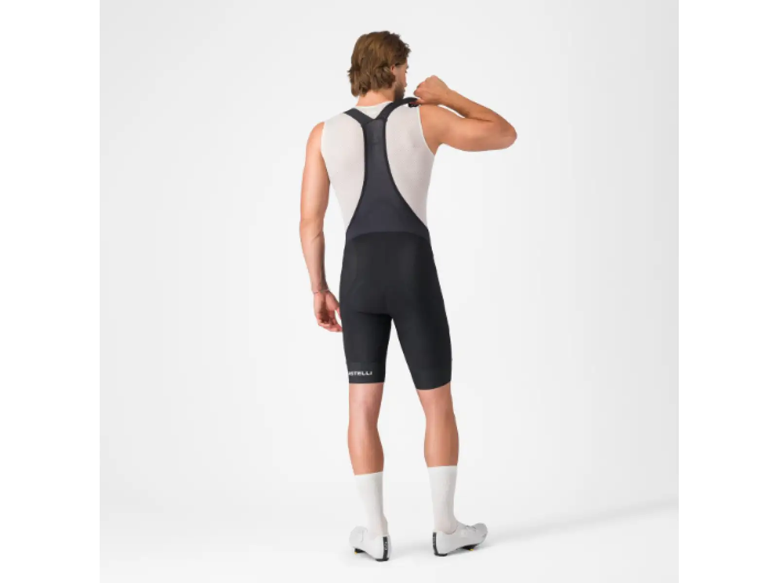 Castelli Endurance 4 men's shorts with pad and bib Black