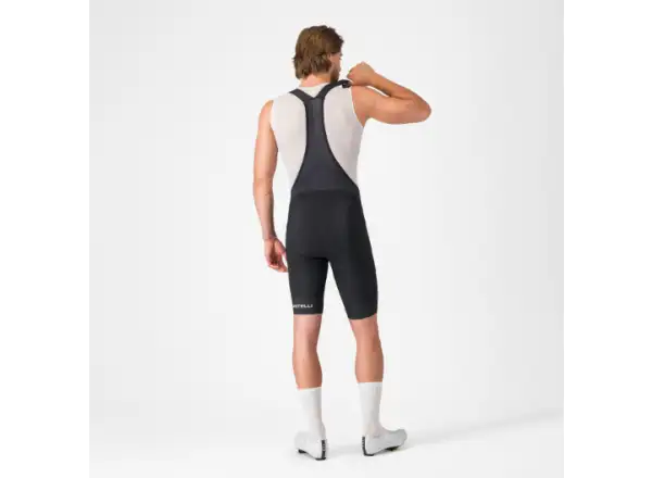 Castelli Endurance 4 men's shorts with pad and bib Black