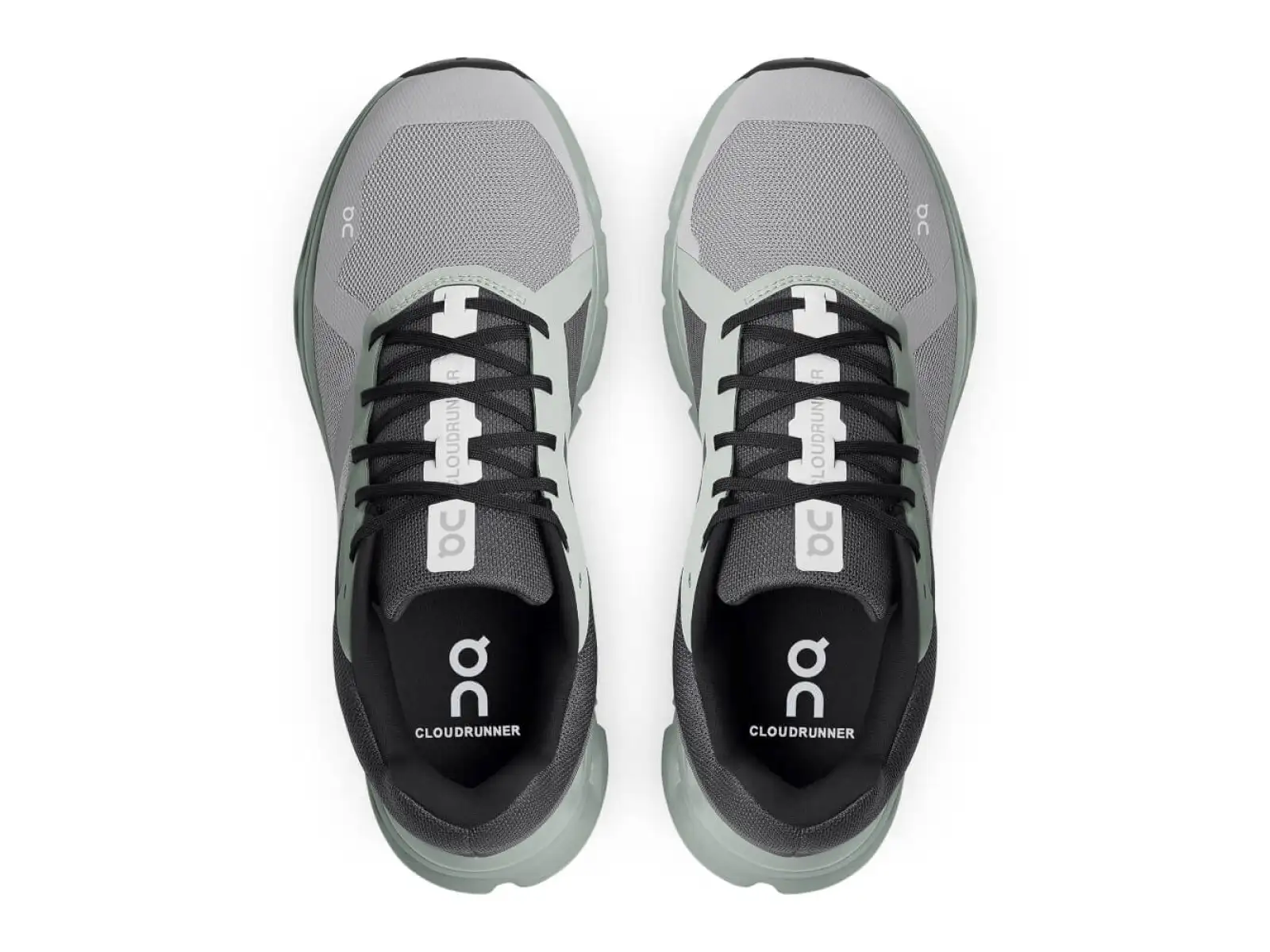 On Cloudrunner Running Shoes Men Alloy/Moss