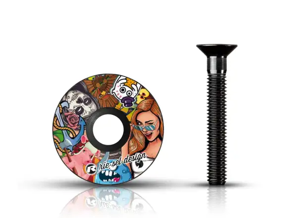 Rie:sel Design stem:cap headset cap stickerbomb II