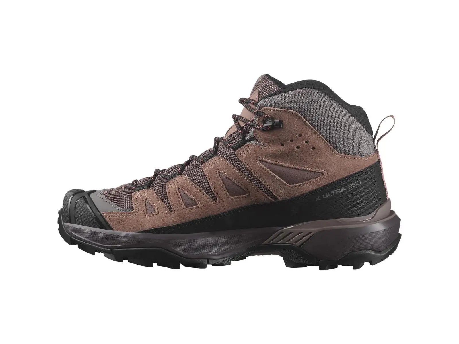 Salomon X Ultra 360 LTR MID GTX women's hiking shoes Peppercorn/Cognac/Hot Coral