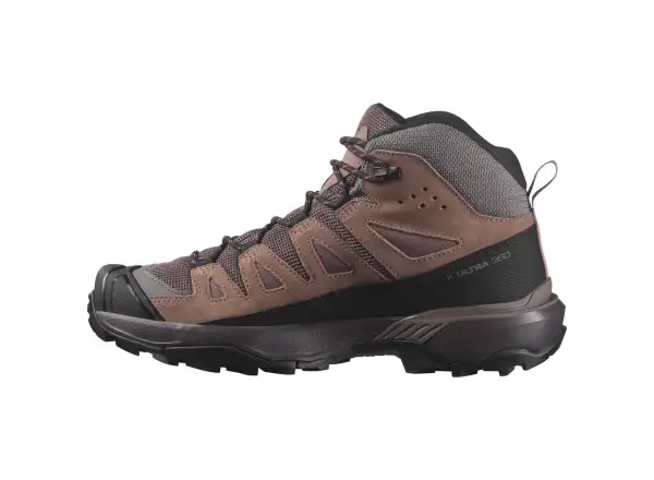 Salomon X Ultra 360 LTR MID GTX women's hiking shoes Peppercorn/Cognac/Hot Coral