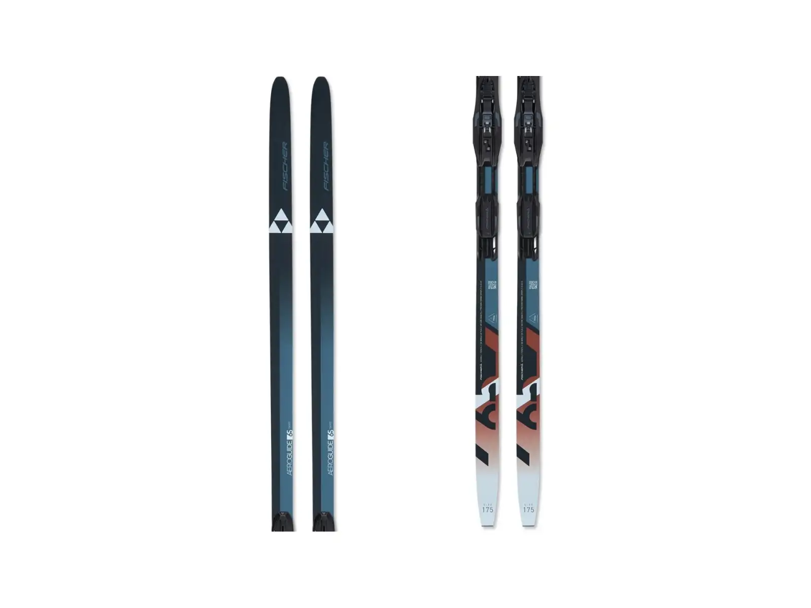 Fischer Aeroguide Skate 65 Control Skate cross-country skis + Control Skate bindings set