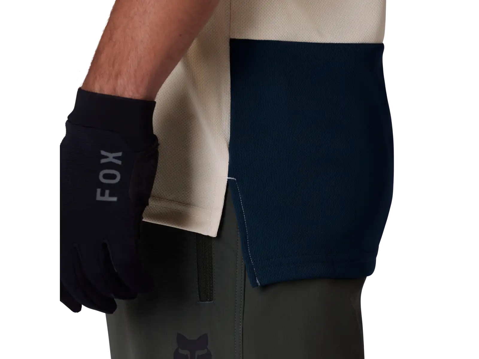 Fox Ranger men's short sleeve jersey Wordmark Chalk