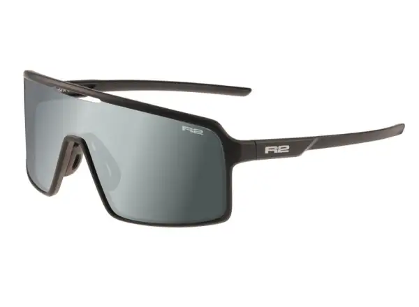 R2 Winner sunglasses matte black/gray mirror lenses