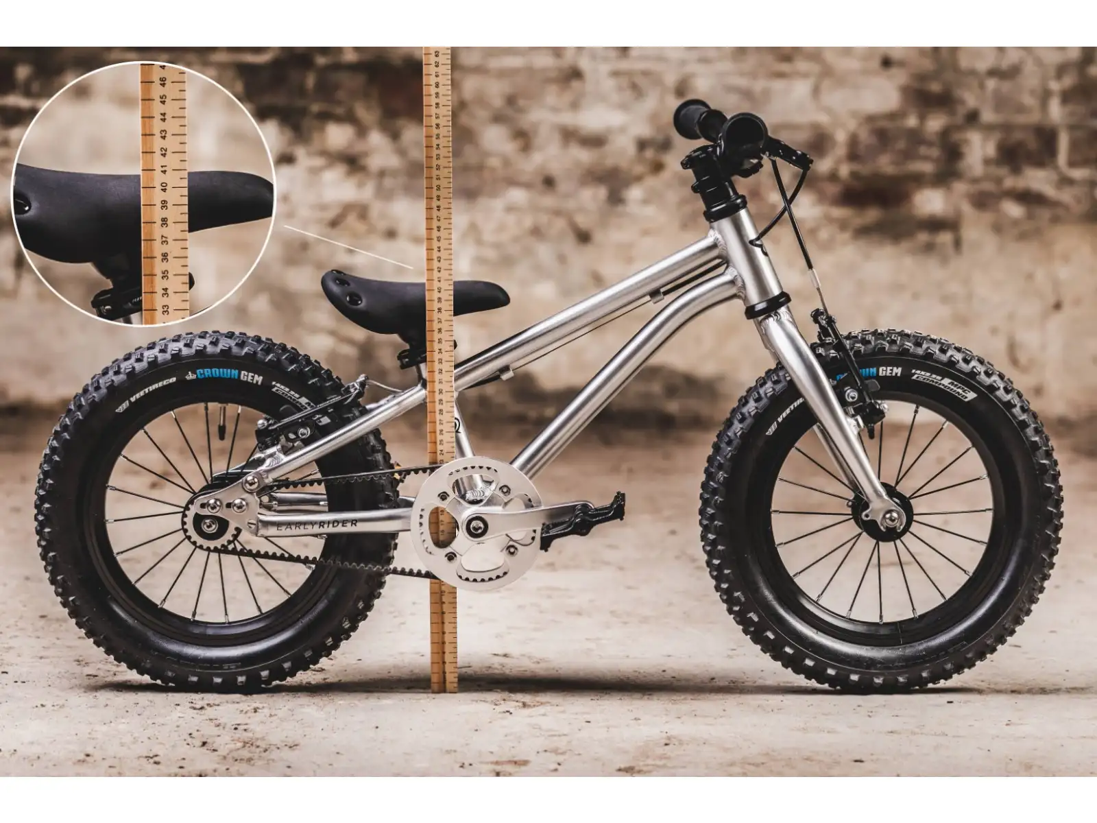 Early Rider Seeker 14 children's bike Brushed Aluminium